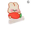 Cute Bear Flower Cartoon Kawaii Acrylic Bookmark Student Chain Metal Clip Page Pendant Office Giftbook Learn Stati E7v1. 
