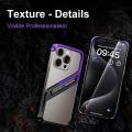 HOCE Luxury S Shape Aluminum Alloy Phone Cases For iPhone 14 15 16 Pro Max Case Metal Invisible Bracket Cooling Shockproof Frameless Hollow Back Cover. 