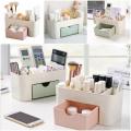 💄 Makeup Organizer Space Saver – Multifunctional Plastic Drawer Cosmetic Box with Dividers – Desktop Makeup & Jewelry Storage Case. 