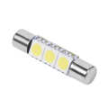 10Pcs 3-SMD 29-30mm 6641 Fuse LED Bulb Vanity Mirror Light Sun Visor L Auto. 