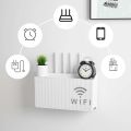 WiFi Router Storage Box,Creative Multi-Function Router Storage Box,No Punching Wall Hanging Router Hider Box for Home  and Office Use. 