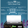 WBM Facial Tissue Paper Lavender Fragrance - 200s (2 Ply) | Super Soft Tissue Made with 100% Wood Pulp. 