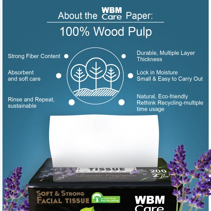 Pack%20of%206%20WBM%20Care%20Facial%20Tissue%20Medium%20Lavender%202%20Ply%20-%20200%20Sheets%20%20Facial%20Tissue%20Paper%20-%20Image%207