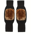 1 Pair Knee Brace,  Thermal Winter Sleeves, Long Warm Leg Sleeve Wool Pad Support. 