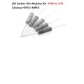 12 values X 5Pcs Each=60Pcs (2 Watt) 470 Ohm to 10K ohm 2W 5% Resistor kit set including  470Ω   560Ω  680Ω  820Ω 1K  1.5K   2.2K  2.7K  3.3K  3.9K  4.7K 10K. 