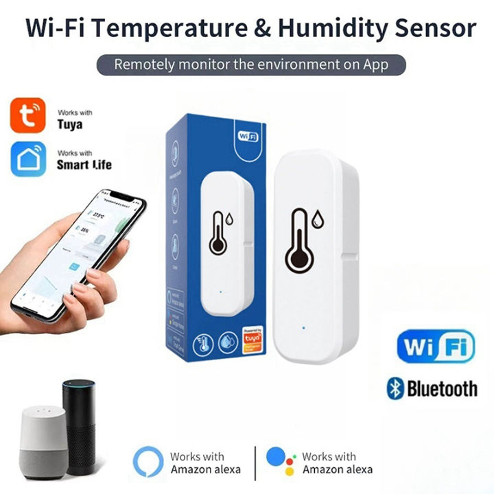 Tuya Zigbee WiFi Temperature Humidity Sensor APP Remote Monitor Home ...