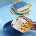 Homio Tedemei original stainless lunch box 2&3 Grid/Compartments with spoon air tight lunch box For students. 