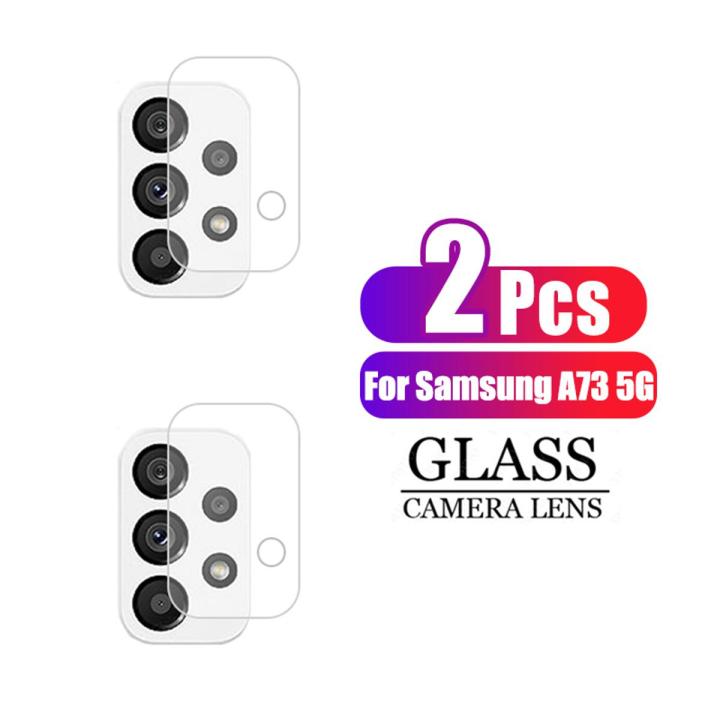 For samsung galaxy M73 5G 2pcs HD camera lens glass for samsung galaxy M73 5G full coverage protective film clear Tempered glass lens film