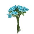 12pcs Mini Artificial Stamen Bud Silk Flower Bouquet Wedding Decor DIY Crafts Gift Box. 