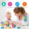 Building Block Set for Boys Girls, 125Pcs DIY Creative Pipeline Rolling Ball Building Blocks Marble Ball Run Drop Set Creative Puzzle Construction Set with balls Different Shape Game for Kids Boys and Girls. 