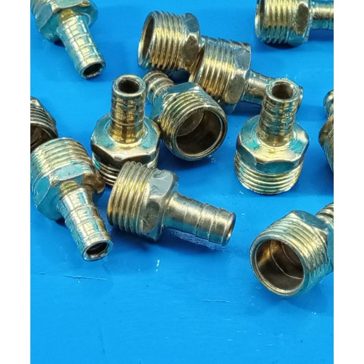 DreamsMart 2pcs HQ Oil Water Gas Pipe Connector Male Thread Pipe Converter Coupling Jointer Hose Pipe Connector