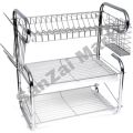 Best Of 2023 G Shape 3 Tire Dishrack Plate Dish Spoon Fork Bowl Cup Drain Rack Kitchen Organizer. 