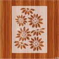Sunflower Splash Stencil For Painting Round Wall, Floor, Fabric, All Surface Template. 