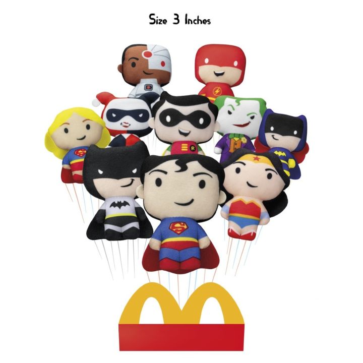 DC Superheroes Mini Cute 7cm Soft Cuddly Stuffed/Plush Toys Daraz.pk