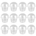 HOMEMAXS Disposable Cake Cups Dessert Ice Cream Plastic Cups Salad Cups with Lids Jelly Yogurt Mousse Sauce Condiment Container Baking Cup Food Container. 