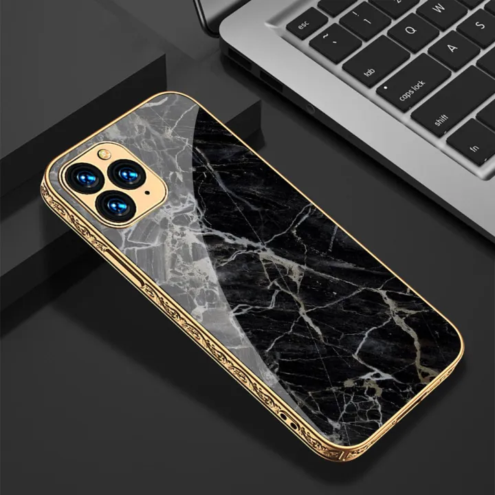 I_Phone%2011%20Pro%20Max%20Cover%20-%20Black%20Marble%20Series%20-%20Premium%20Electroplated%20Shutterproof%20Case%20Soft%20Silicon%20Borders%20Case%20-%20Image%202