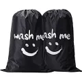 Wash Me Travel Laundry Bag, Machine Washable Dirty Clothes Organizer, Large Enough to Hold 4 Loads of Laundry, Easy Fit a Laundry Hamper or Basket XL. 