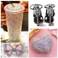 AAAAA Green Series Non Hotfix Rhinestones Glitter Crystals Sones 3D Nail Gems DIY Nail Accessories for Nail Art Nail Charms. 