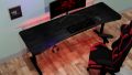 60 Inches (5ft ) Computer Table Office Table Pc Laptop Table Gaming Table Study Writing & Sketching Table Top Wood and Top Wood Headphones Holder. 
