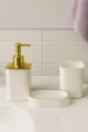 IKEA STORAVAN Polypropylene Plastic 3-piece Bathroom Sets (Soap Dispenser, Toothbrush Holder & Soap Dish) (Grey). 