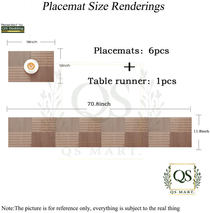 7Pcs%20Table%20Mat%20&%20Table%20Runner%20Set%20Heat%20Resistant%20Placemats,%20Stain%20Resistant%20Washable%20PVC%20Table%20Mats%20for%20Dining%20Table%20Woven%20Placemat%20-%20QS%20Bedding%20-%20Image%204