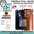 INFINIX HOT 40i Back skin wrap sheet Infinix hot 40i full 4 sides cover 360 premium Quality skin wrap sheet for infinix hot 40i. 