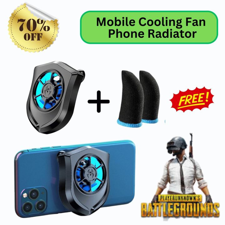 P11 Universal Mobile Cooling Radiator Fan Game Cooler System | Portable Adjustable Gamepad Trigger Controller Holder | Heat Sink Radiator For Gaming PUBG FREEFIRE