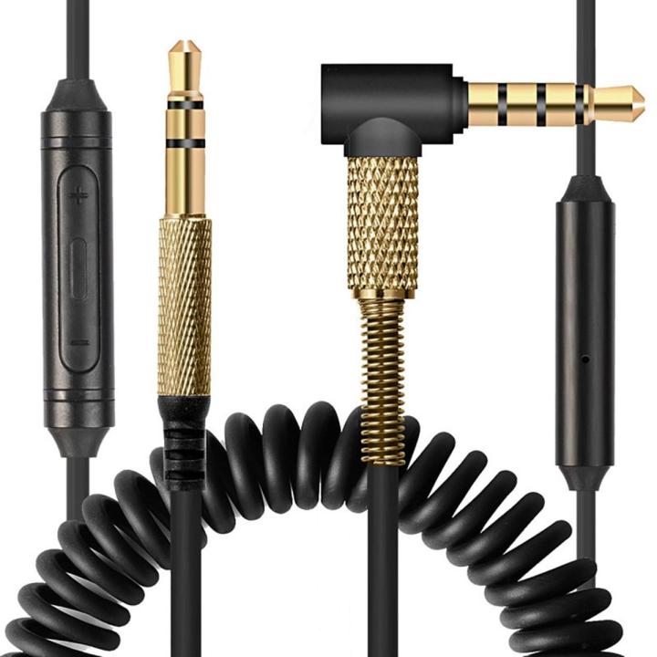 Replacement Audio Cable for Marshall Major II 2 3 Monitor MID Headphones Cord with Mic Volume Control