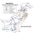 Pakistan National Highways NHA Map Poster Educational Chart School Office Decoration. 