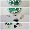 Pack of 200 (50 Pcs Each) Small Mini Craft Mirrors, Various Shapes Drop/Dimond/Round & Triangle. 