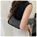 black  bag Trendy brilliant  Women's bag Shoulder bag for  use Party Office Fashion enthusiasts Versatile. 