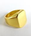 Gold Imitation Ring Trendy Style Men unisex. 
