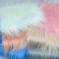 CGGJNUOH 8cm White Long Faux Fur Fabric Handmade Immitation Fur Soft Plush Clothing Fabric Toys Beard Hair Christmas Sewing Accessories. 