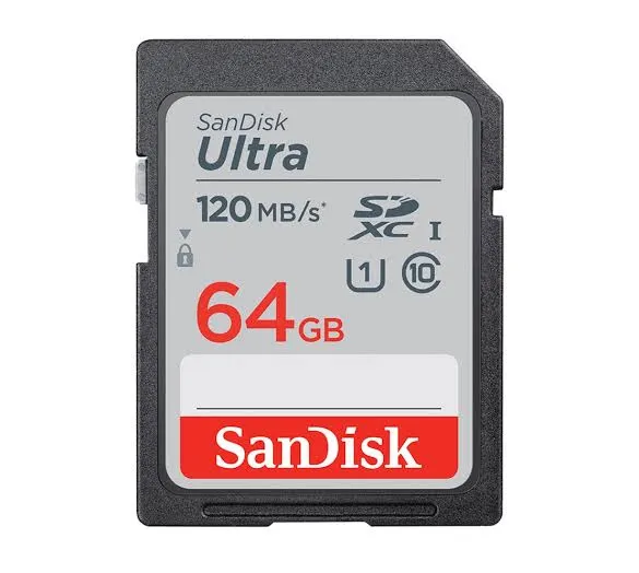 SanDisk%20Ultra%2064GB%20120MB/s%20SD%20Card%20Class10%20/%20SDXC%20/%20UHS-I%20/%20Memory%20Card%20-%20Image%202