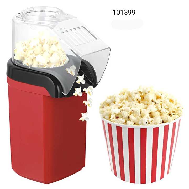 Electric Oil Free Po-Pcorn Maker, Mini Electric Po-Pcorn Po-Pper, 1200w, Po-Pcorn Makers for Home, Maker Small Home Party,Red