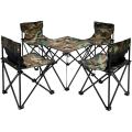 Folding Table and 4*Chairs Set (Camo). 