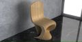Parametric Wavy Wooden Furniture 45 - Chair Design. 