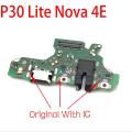 Original For Huawei P30 lite Nova 4e Dock Connector Micro USB Charger Charging Port Flex Cable Board With Microphone. 