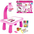 Hello Kitty Children Projection Drawing Board LED Projector Drawing Table Toys For Kids - 24 Pattern. 