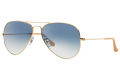 Ray-Ban Aviator Metal Gold Frame Light Blue Gradient Lenses-RB3025-001/3F-55. 