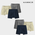 Hammer Boxer For Men Pack Of 6 - Underwear For Men - Underwear - Boxers For Men - Boxer - Mens Underwear  - Boxers For Boys - Under Garments For Men - Under Wear - Random Colors. 