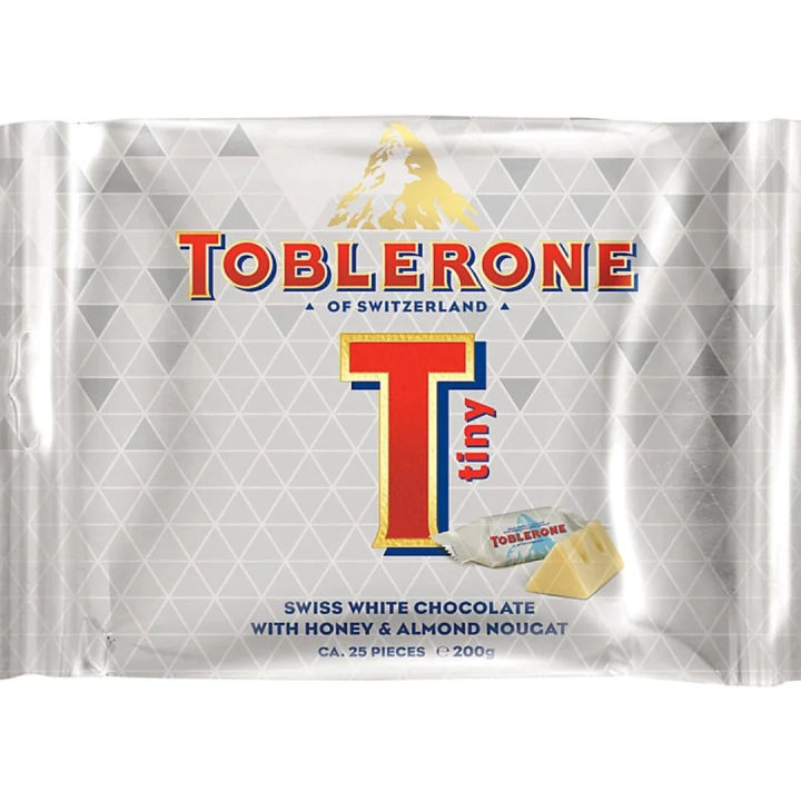 Toblerone White Chocolate Minis Bag 200g