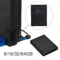 For PS2 Memory Card 8MB 16MB 32MB 64MB 128MB PS2 Memory Card for Sony PlayStation2 Store the Game Progress. 