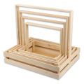 Wooden Basket | 5 Pcs Set | For | Home Decoration | Weddings, Engagments, Shadi, Nikkah, Mendhi | Party Supplies, Gifts, Indoor & Outdoor Festival & Events |. 