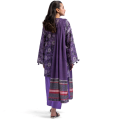 Maahru - Unstitched fabric for women - 2 Piece (Blended Lawn) - Plum Fusion. 