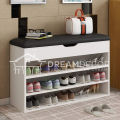 Wooden Shoe Rack Organizer / 3 Tier Wooden Shoe Cabinet without Door. 