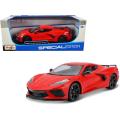 Maisto 2020 Chevrolet Corvette C8 Stingray Red 1:18 Scale. 