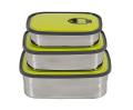 1-pcs Lunch Box Stainless Steel Rectangular Lunch Box Choose From (Small-Medium-Large) GREEN. 
