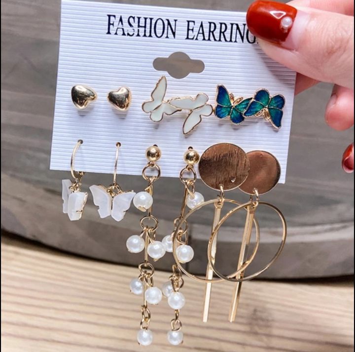 Korean%20Vintage%20Butterfly%20Pearl%20Earrings%20Set%20For%20Women%20Beautiful%20Earrings%20for%20girls%20Circle%20Drop%20Earring%20Gold%20Color%20Acrylic%20Geometric%20Pendant%20Tassel%20Beautiful%20jumkha%20for%20girls%20Trendy%20Jewellery%20-%20Image%208