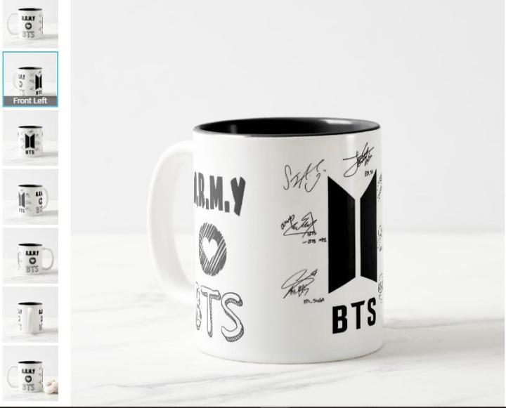Custom Printed BTS Mugs